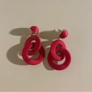 LOFT pink dangle earrings